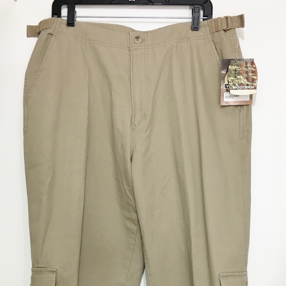 Woolrich 16 Khaki Cotton Cargo Crop Pants NEW